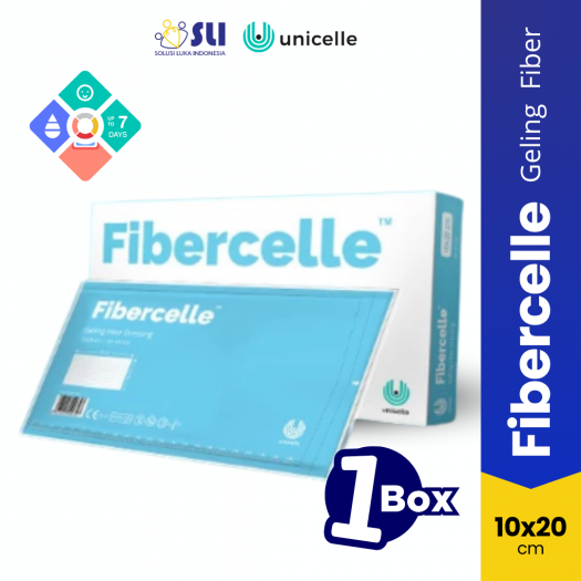 1 Box Fibercelle Gelling Fiber Dressing 10x20 - Menghentikan Perdarahan - Luka Bernanah