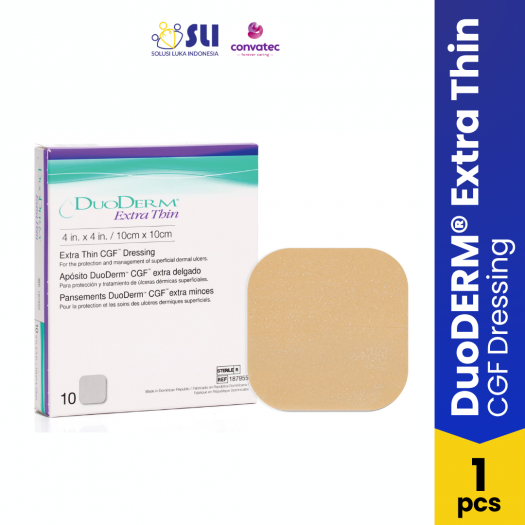 Hydrocolloid Duoderm Extra Thin CGF Sterile Dressing 10cmx10cm - ConvaTec