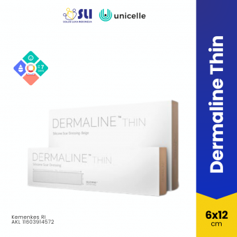Perawatan Keloid - Dermaline Thin Silicone Scar Sheet -6x12 cm/pc